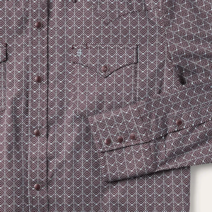 Western Shirts Men Stetson Chevron Grid Shirt Chevron Grid Shirt