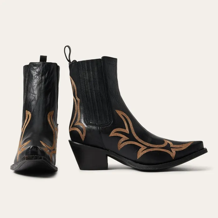Western Women Stetson Greta Boots Black