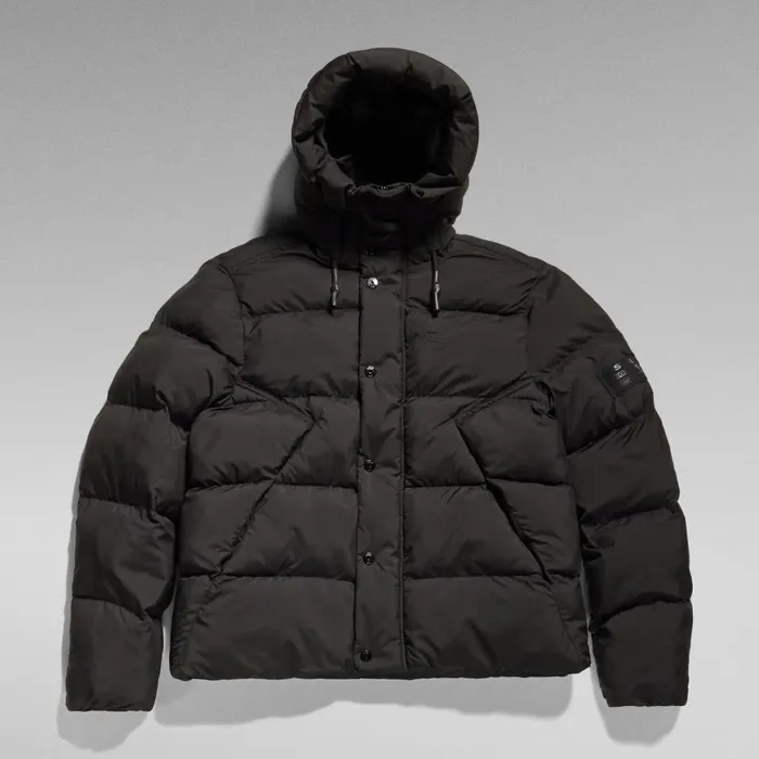 Winter Coats Women GStar RAW Whistler Short Puffer Jacket Dark Black