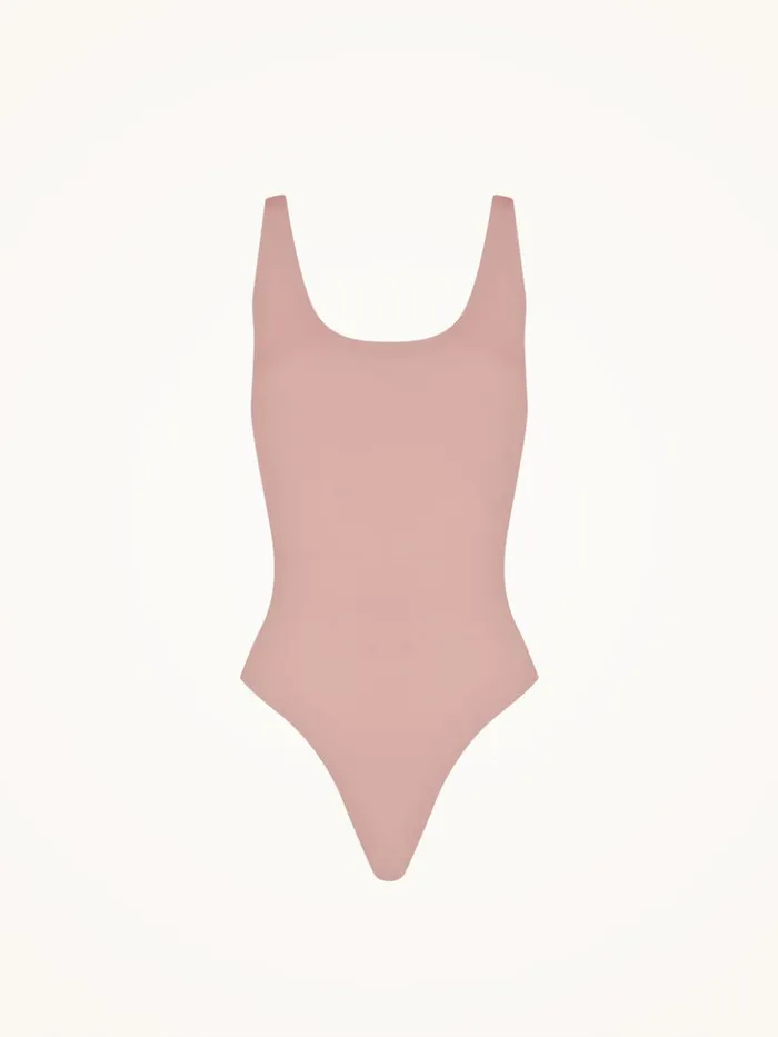 Wolford Beauty Cotton Bodysuit Powder Pink Women Lingerie Bodies