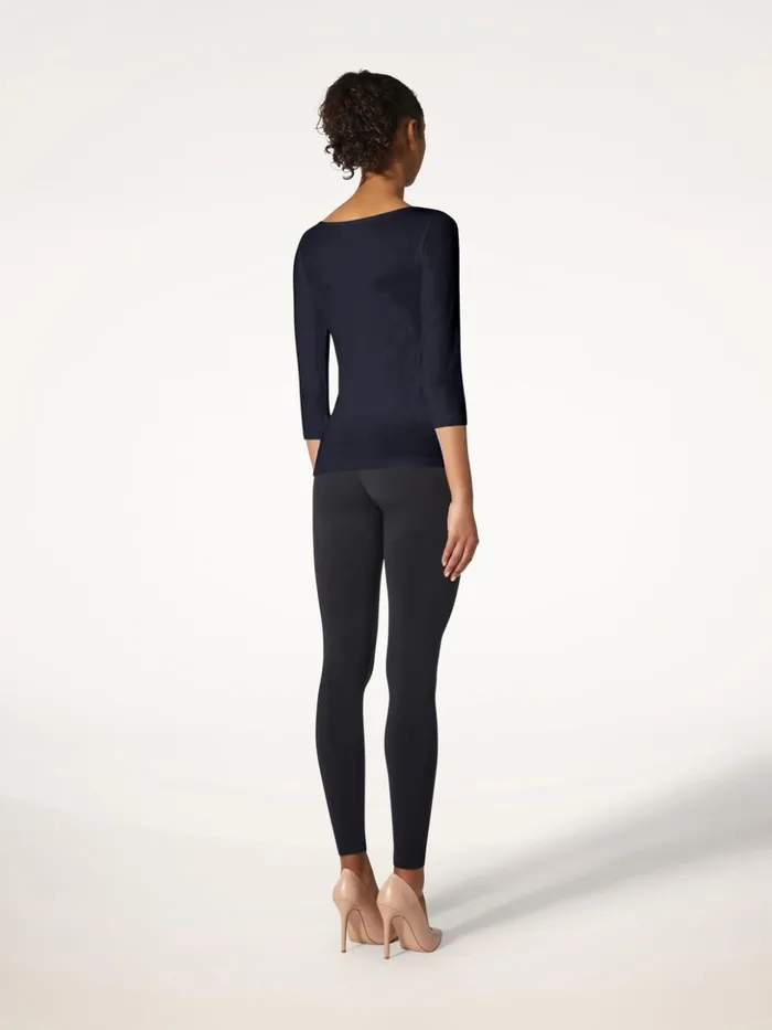 Wolford Cordoba Top Long Sleeves Deep Night Women Longsleeved Tops