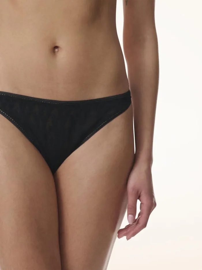 Wolford Net Logo String Black Women Panties