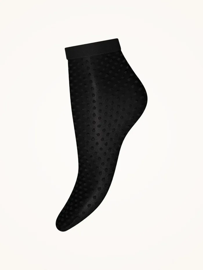 Wolford Satin Touch Dots Socks Blackblack Women Socks