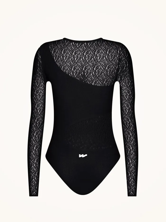 Wolford W Net Body Black Women Longsleeve Bodies