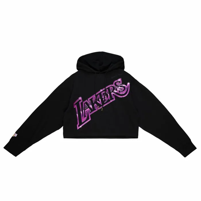 Women039s Hoodies and Sweatshirts Mitchell and Ness Womens Big Face 40 Crop Hoodie Los Angeles Lakers Women039s Hoodies and Sweatshirts Mitchell and Ness Womens Big Face 40 Crop Hoodie Los Angeles Lakers