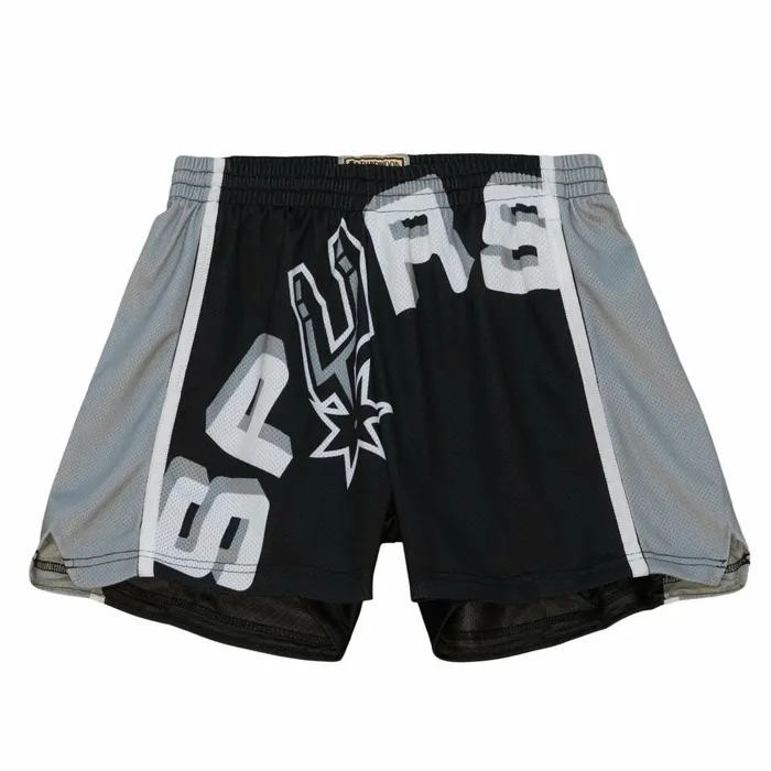 Women039s Womens Mitchell and Ness Womens Big Face 30 Shorts San Antonio Spurs Women039s Womens Mitchell and Ness Womens Big Face 30 Shorts San Antonio Spurs