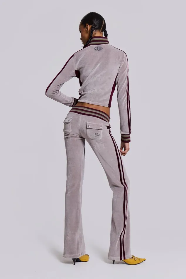 Women 27 Velour Track Top Jaded London Outerwear