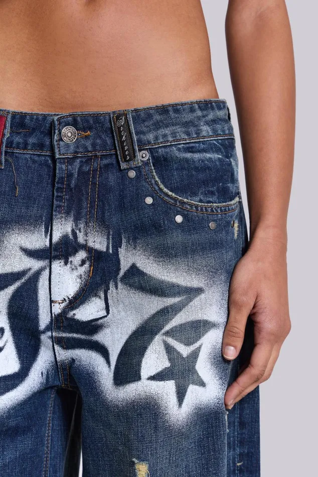 Women 2K LDN Sonic Jeans Jaded London Baggy Jeans