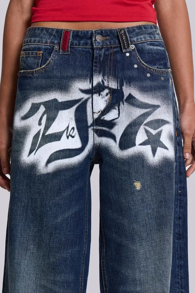 Women 2K LDN Sonic Jeans Jaded London Baggy Jeans