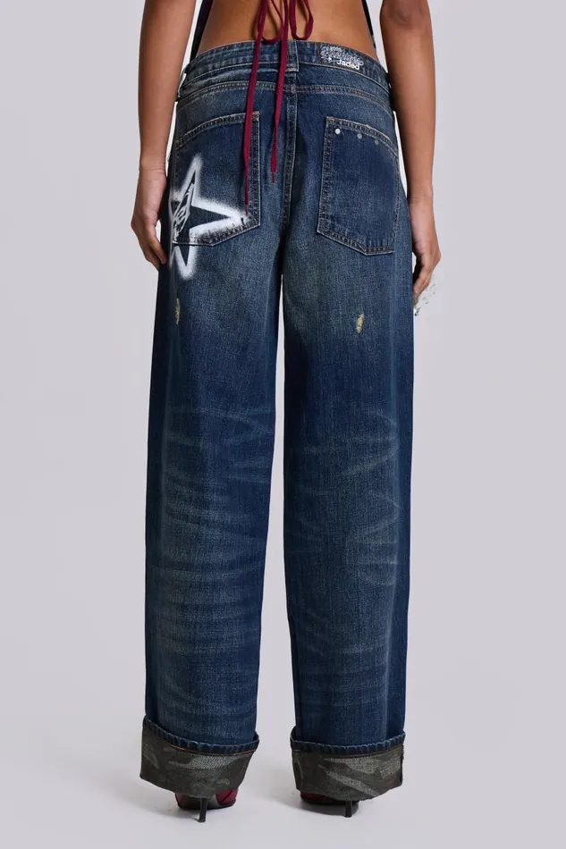 Women 2K LDN Sonic Jeans Jaded London Baggy Jeans