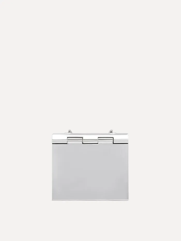 Women 3D Printed Nano TRO Bag Silver Oscar De La Renta Evening Handbags Women 3D Printed Nano TRO Bag Silver Oscar De La Renta Evening Handbags