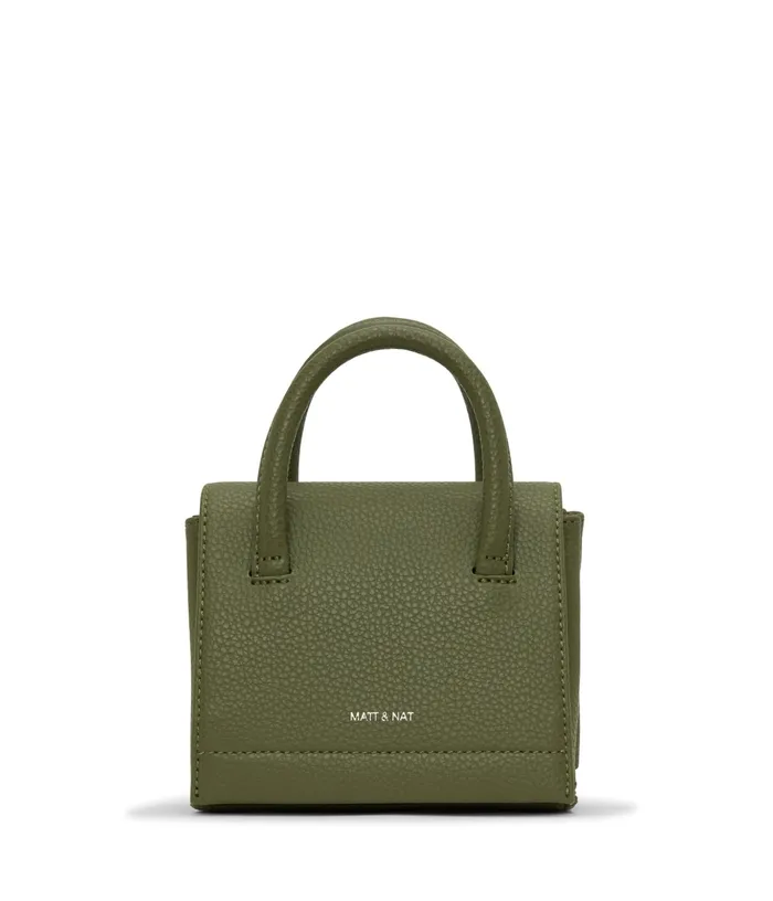 Women Adel Micro Vegan Satchel 8211 Purity Meadow Matt and Nat Satchels