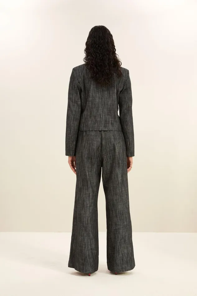 Women Adina Twill Blazer Jet Black Bybar Jackets