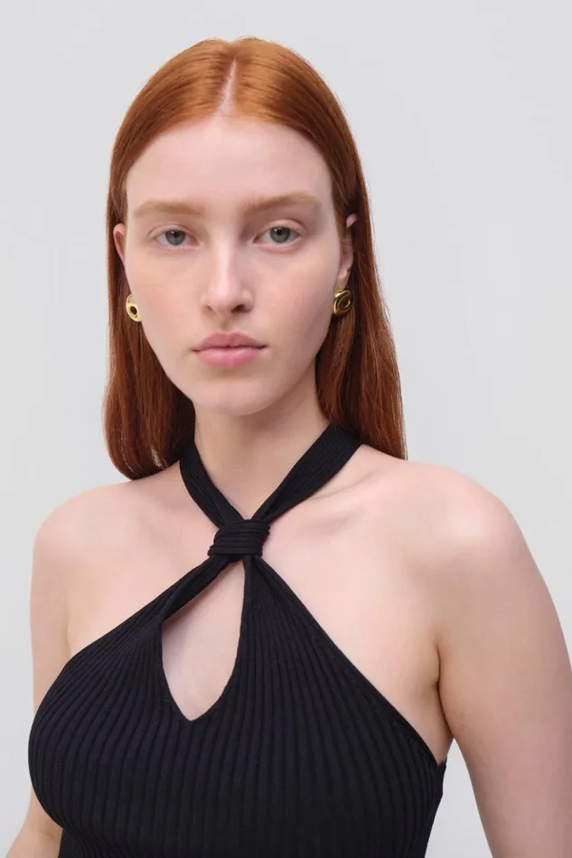 Women Andrea Top Black Jonathan Simkhai Knitwear