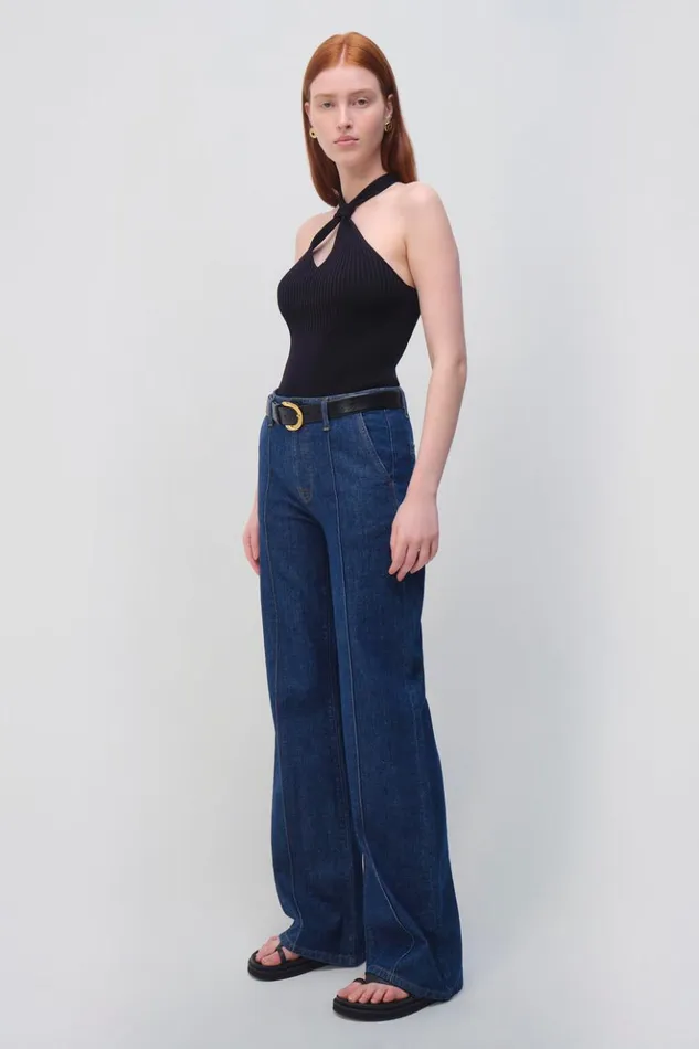 Women Andrea Top Black Jonathan Simkhai Knitwear