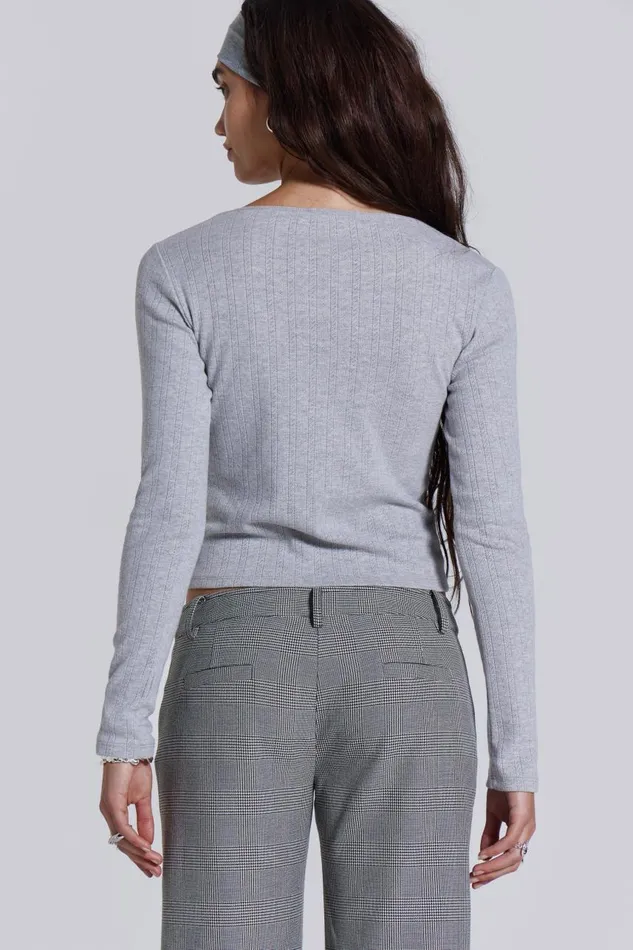 Women Anna Bra Long Sleeve Top Jaded London Knitwear