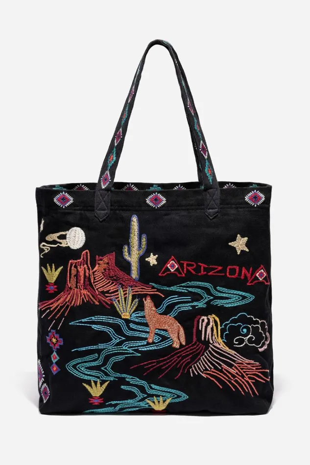Women Arizona Everyday Tote Black Johnny Was Handbags