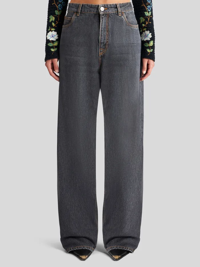 Women Baggy Jeans Etro Trousers
