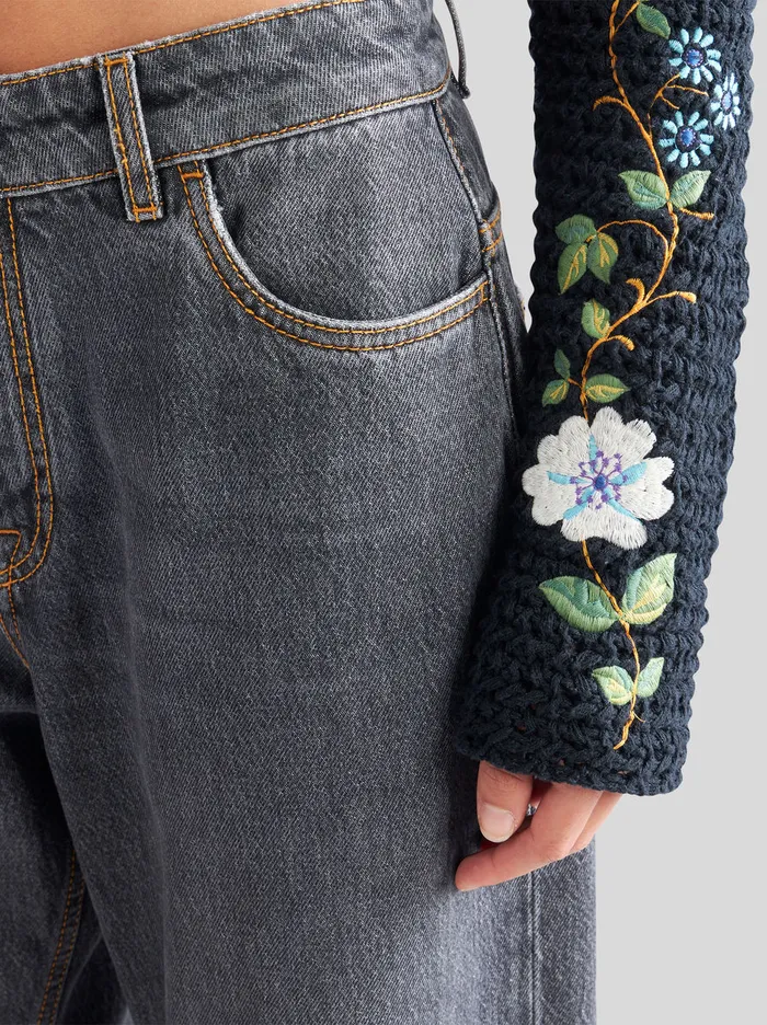 Women Baggy Jeans Etro Trousers