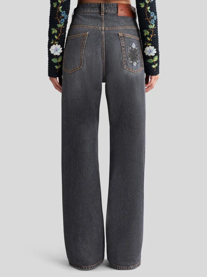 Women Baggy Jeans Etro Trousers