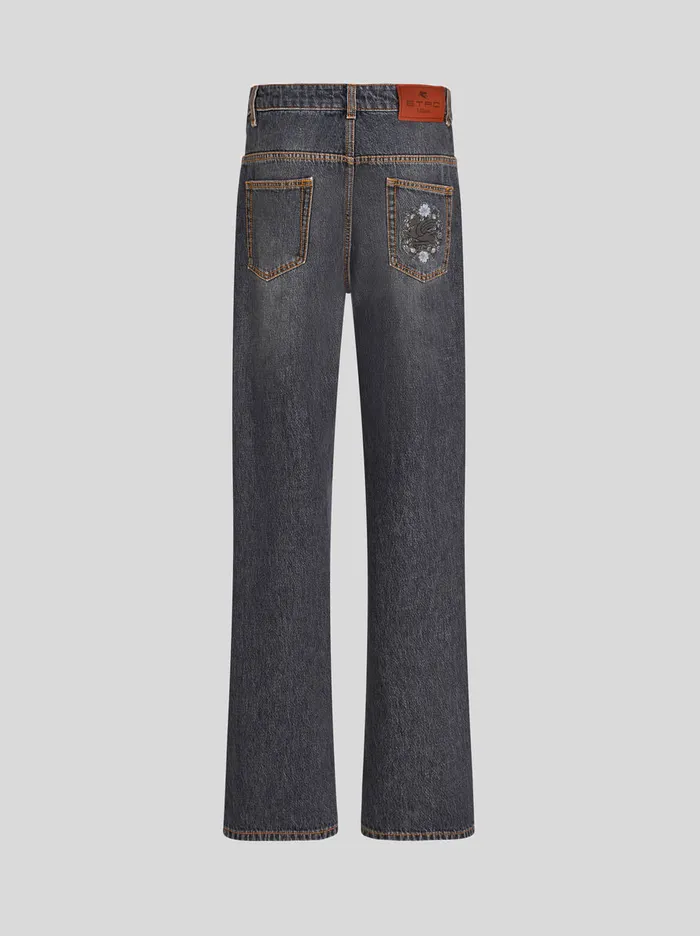 Women Baggy Jeans Etro Trousers