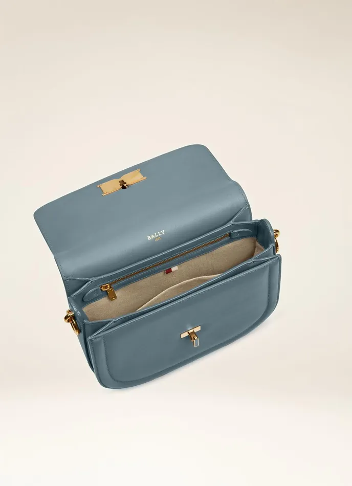 Women Bally Crossbody Bags Beckie 8211 Leather CrossBody Bag In Blue