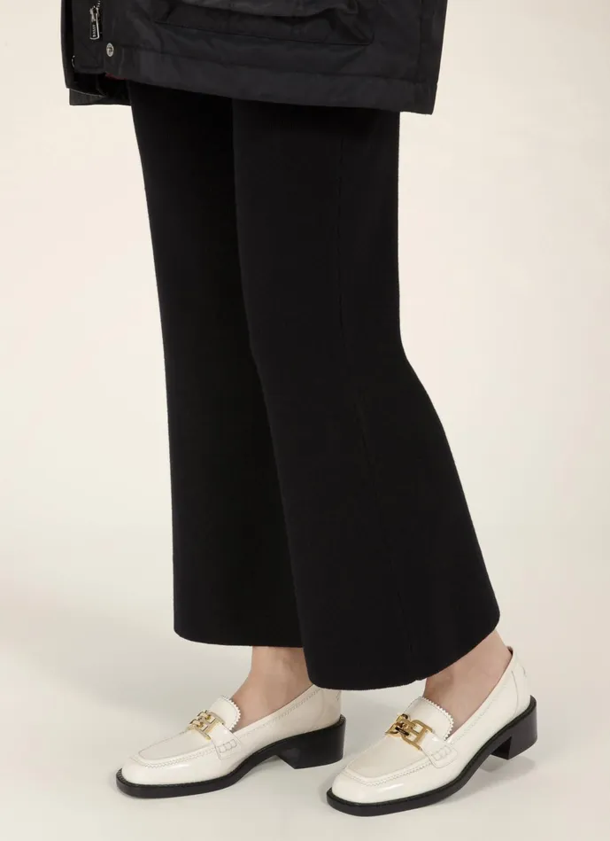 Women Bally Flats and Moccasins Ellyane 8211 Leather Mocassins In Bone