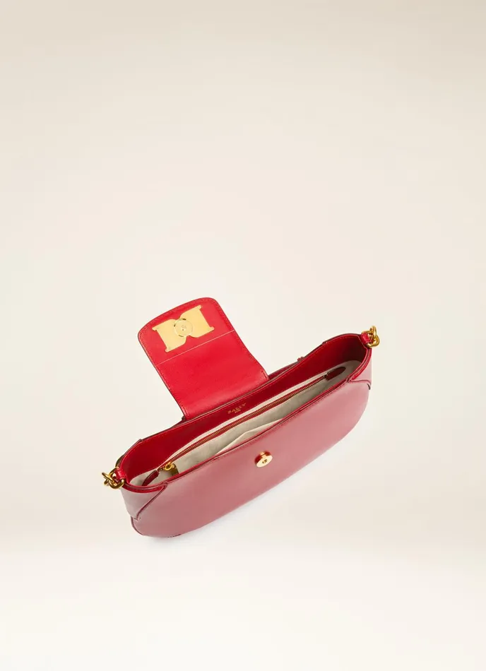 Women Bally Shoulder Bags Breanne 8211 Leather Shoulder Bag In Red