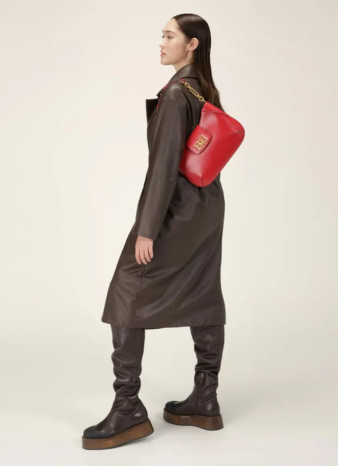Women Bally Shoulder Bags Breanne 8211 Leather Shoulder Bag In Red