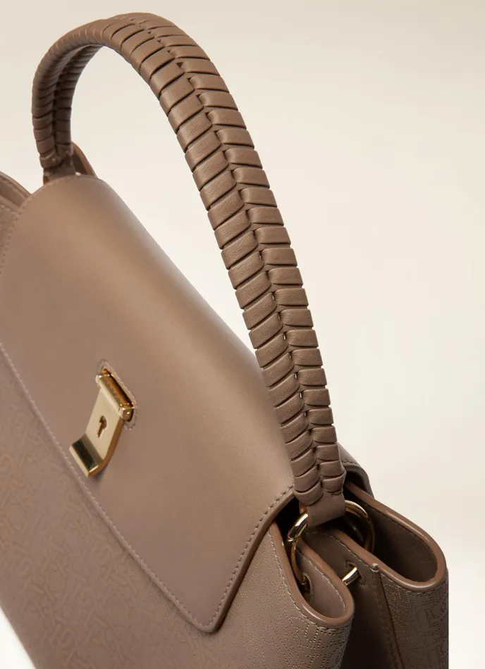 Women Bally Top Handle Bags Layka 8211 Leather Top Handle Bag In Taupe