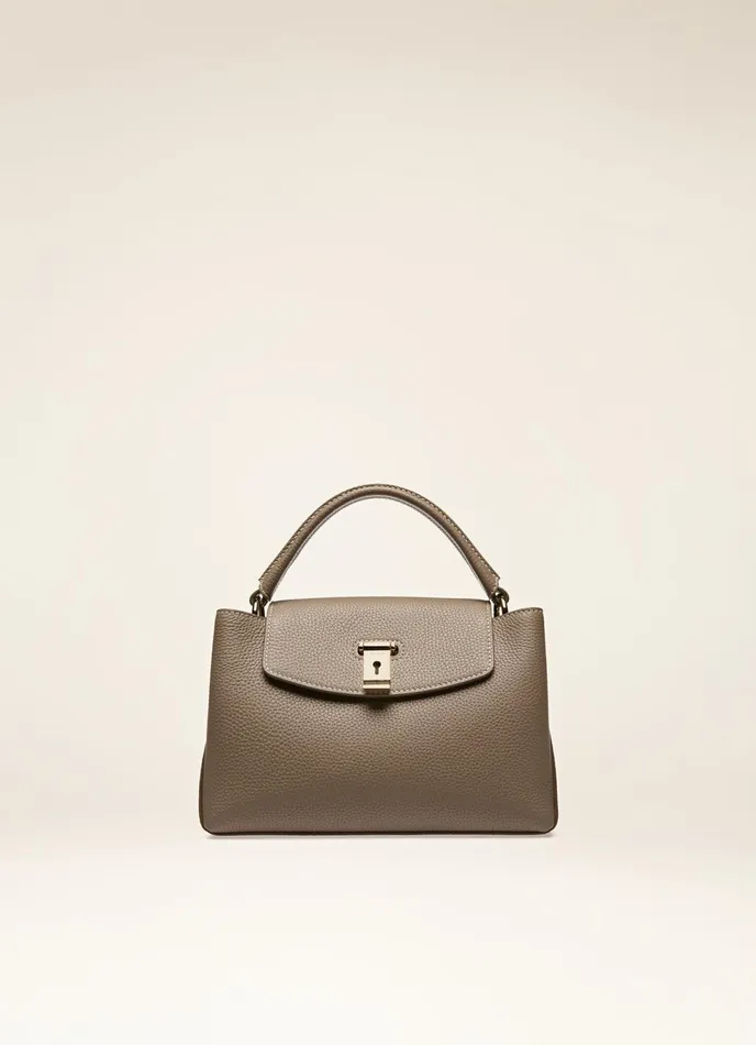 Women Bally Top Handle Bags Layka Small 8211 Leather Top Handle Bag In Brown