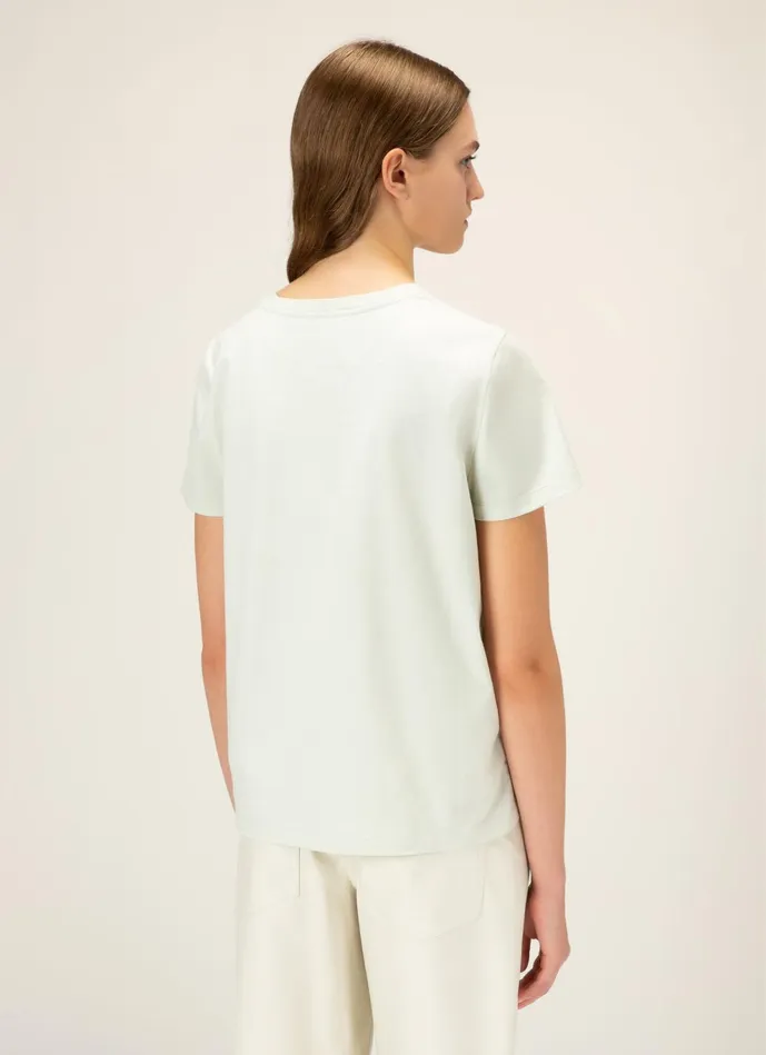 Women Bally Tops Logo Tshirt 8211 Cotton Top In Bone
