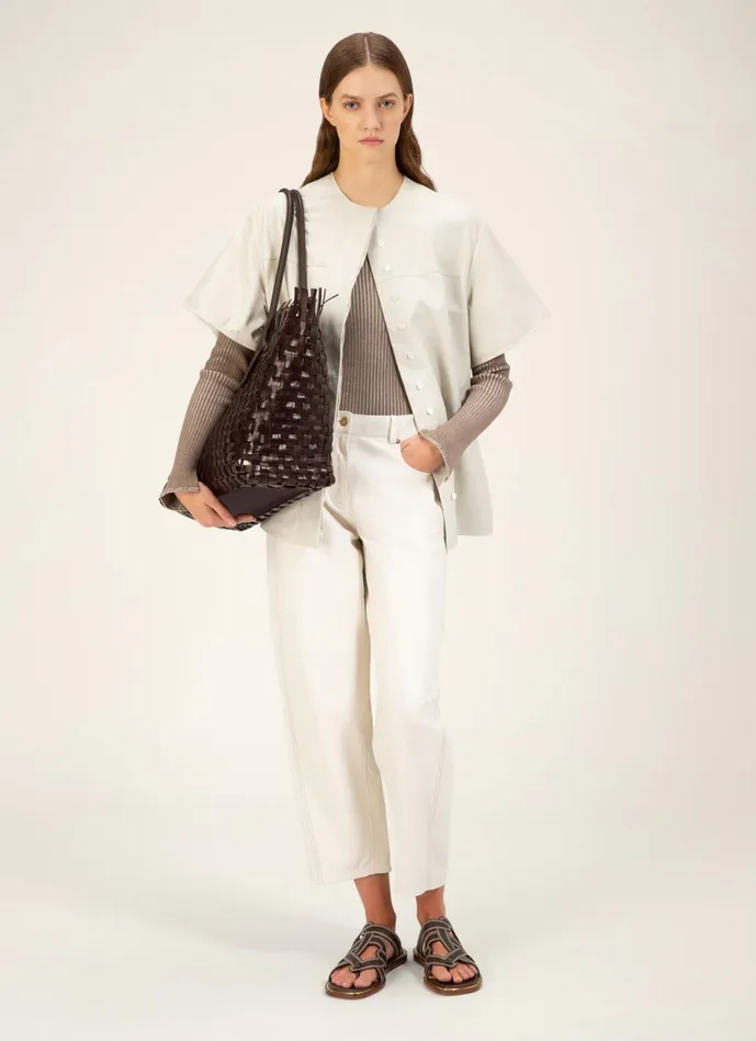 Women Bally Tote Bags Handby 8211 Leather Tote In Dark Brown
