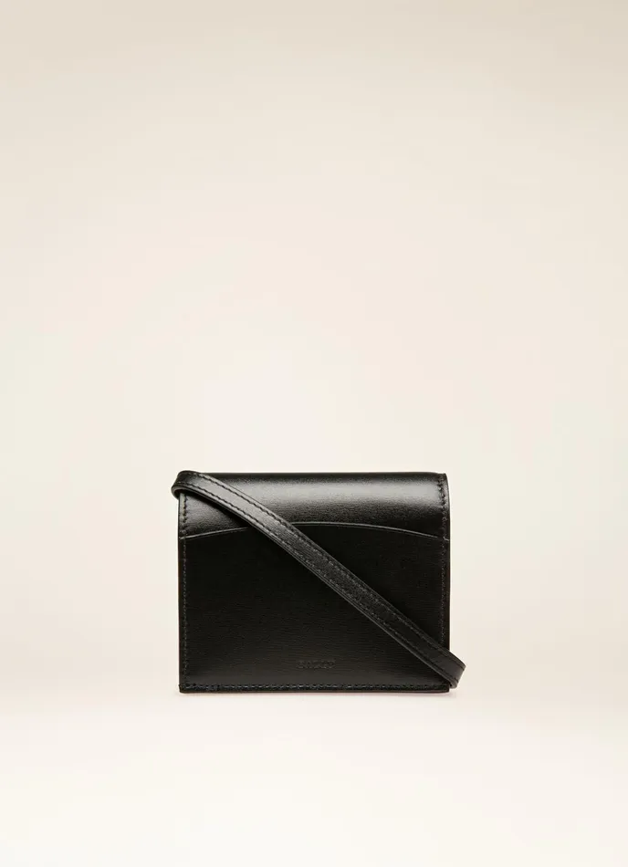 Women Bally Wallets Britney 8211 Leather Microbag In Black