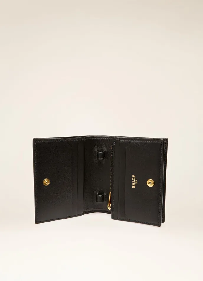 Women Bally Wallets Britney 8211 Leather Microbag In Black