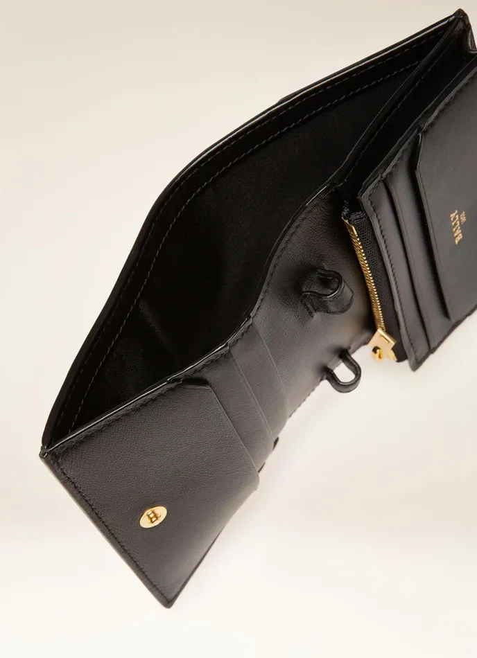 Women Bally Wallets Britney 8211 Leather Microbag In Black