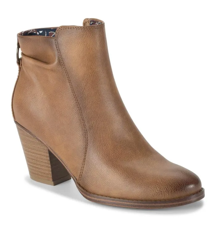 Women Baretraps Booties Crystal Block Heel Bootie Auburn