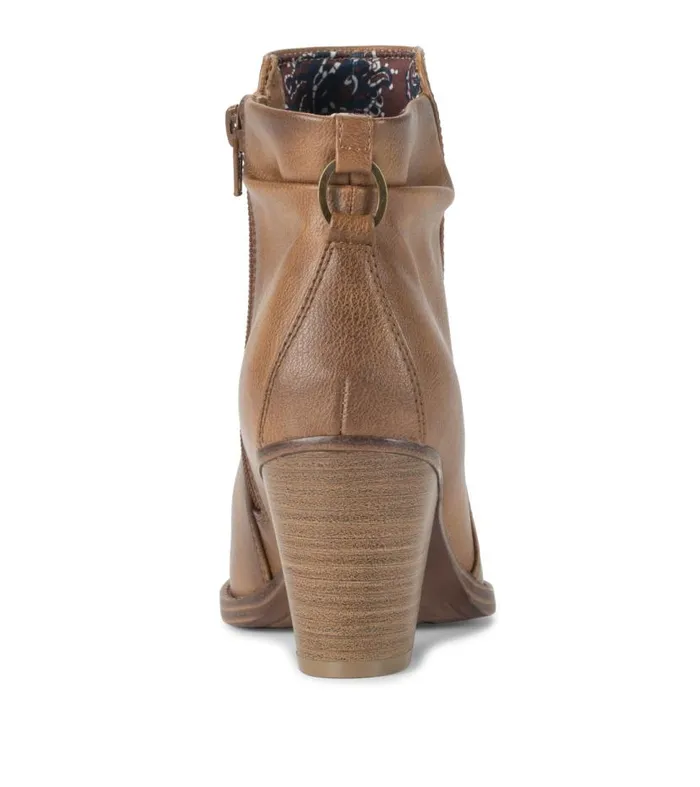 Women Baretraps Booties Crystal Block Heel Bootie Auburn Women Baretraps Booties Crystal Block Heel Bootie Auburn