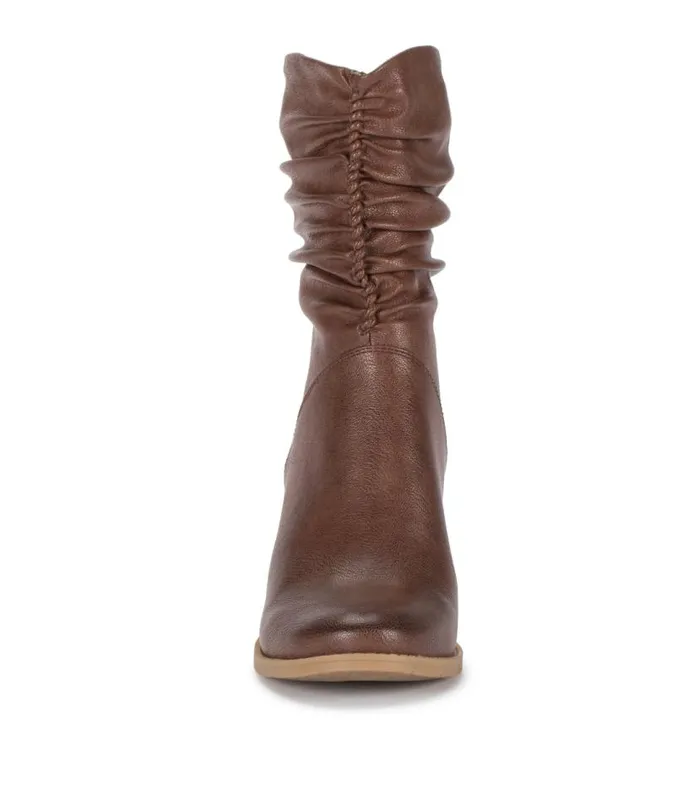 Women Baretraps Booties Leslie Block Heel Slouch Boot Brush Brown Women Baretraps Booties Leslie Block Heel Slouch Boot Brush Brown