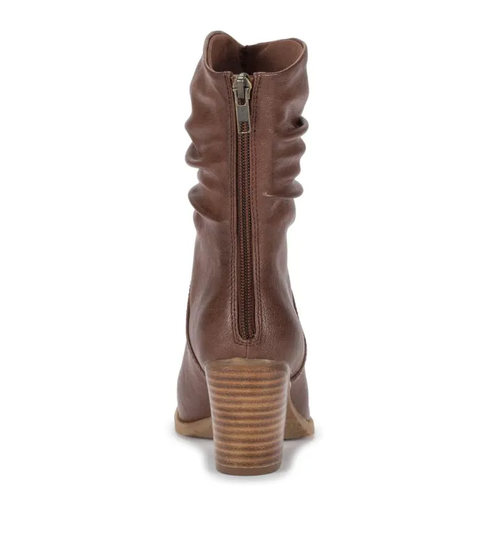 Women Baretraps Booties Leslie Block Heel Slouch Boot Brush Brown Women Baretraps Booties Leslie Block Heel Slouch Boot Brush Brown