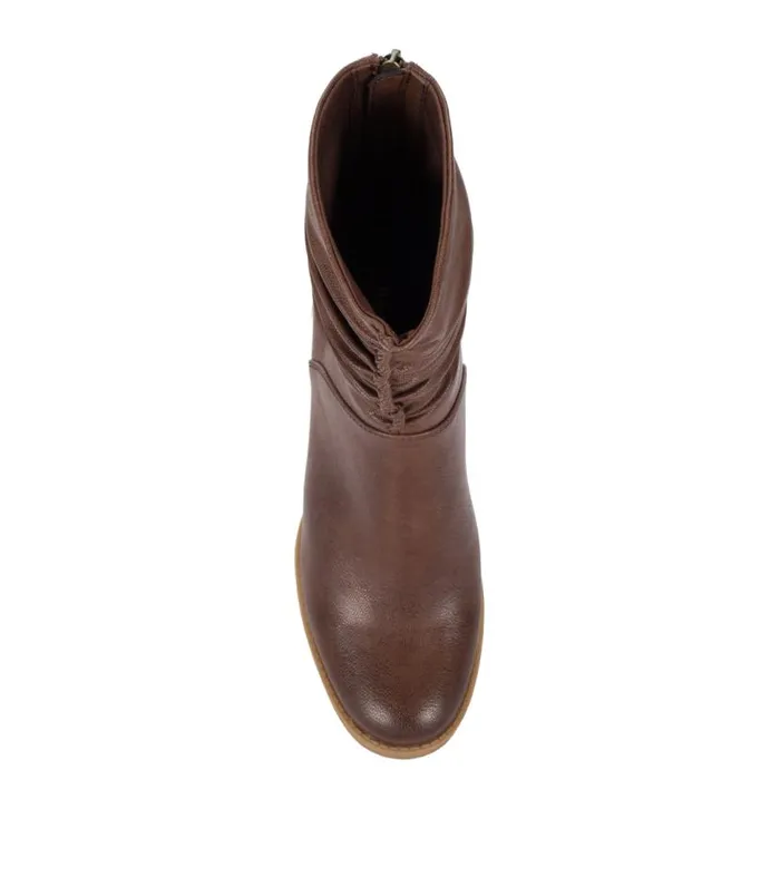 Women Baretraps Booties Leslie Block Heel Slouch Boot Brush Brown Women Baretraps Booties Leslie Block Heel Slouch Boot Brush Brown