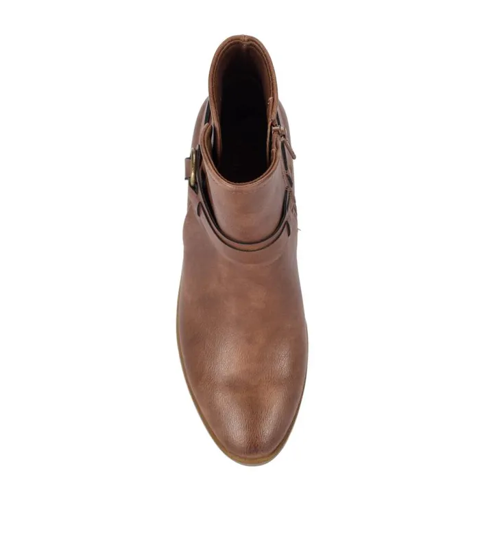 Women Baretraps Booties Marshall Block Heel Bootie Brush Brown Women Baretraps Booties Marshall Block Heel Bootie Brush Brown