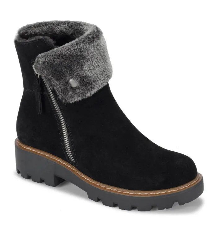 Women Baretraps Booties Wyoming Water Resistant Boot Black Suede