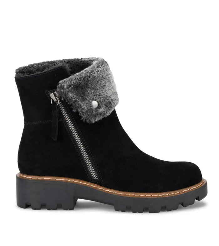 Women Baretraps Booties Wyoming Water Resistant Boot Black Suede