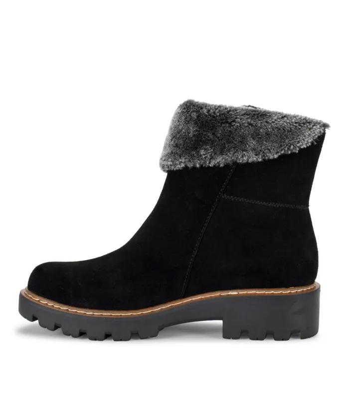 Women Baretraps Booties Wyoming Water Resistant Boot Black Suede