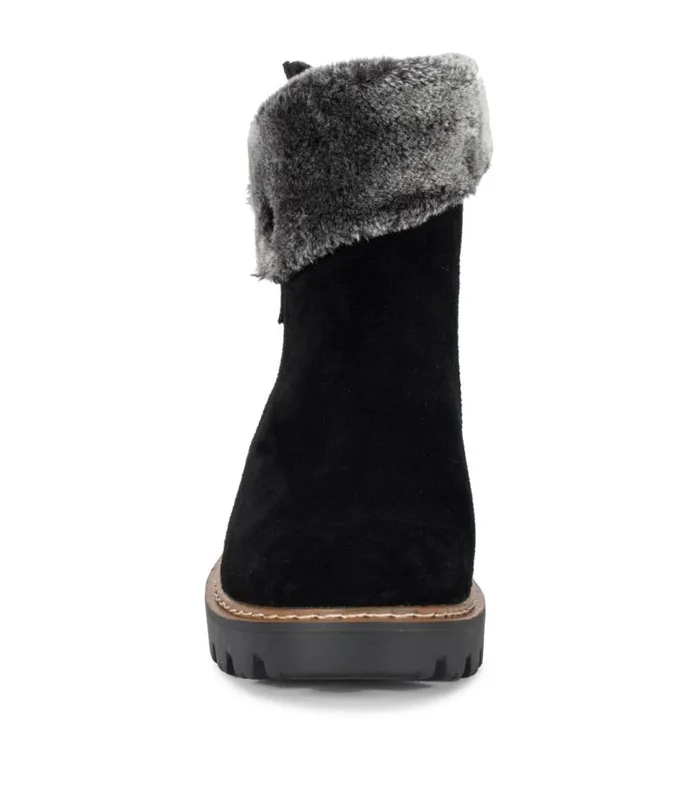 Women Baretraps Booties Wyoming Water Resistant Boot Black Suede
