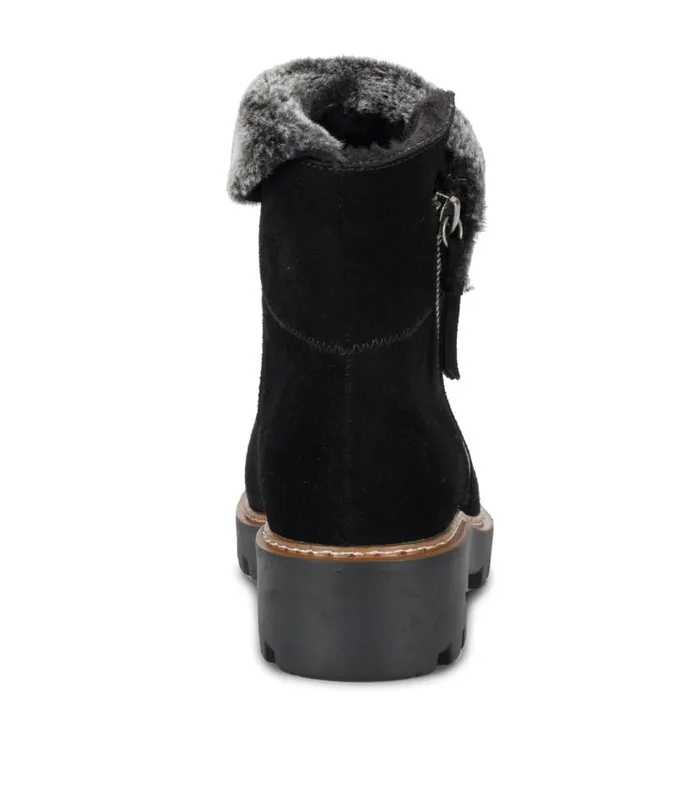 Women Baretraps Booties Wyoming Water Resistant Boot Black Suede