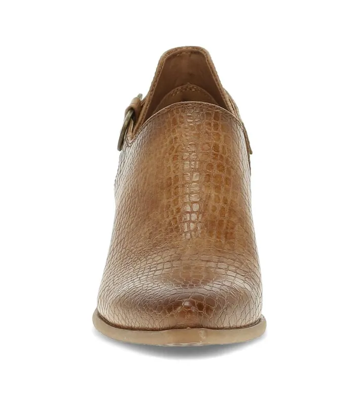 Women Baretraps Booties Yanah Block Heel Ankle Bootie Dark Almond