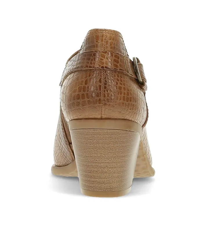 Women Baretraps Booties Yanah Block Heel Ankle Bootie Dark Almond