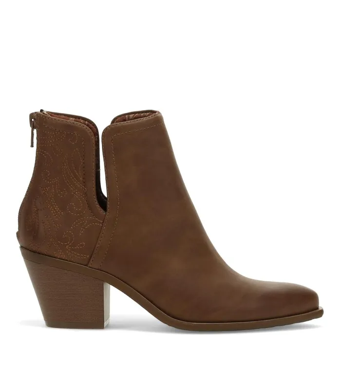 Women Baretraps Booties Yara Block Heel Bootie Coffee
